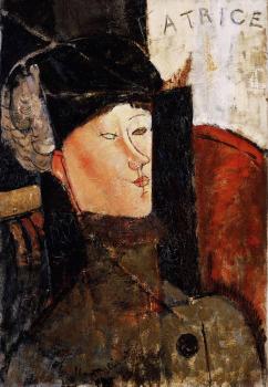 阿米地奧 莫迪裡阿尼 Portrait of Beatrice Hastings 阿米地奧 莫迪裡阿尼 Portrait of Beatrice Hastings